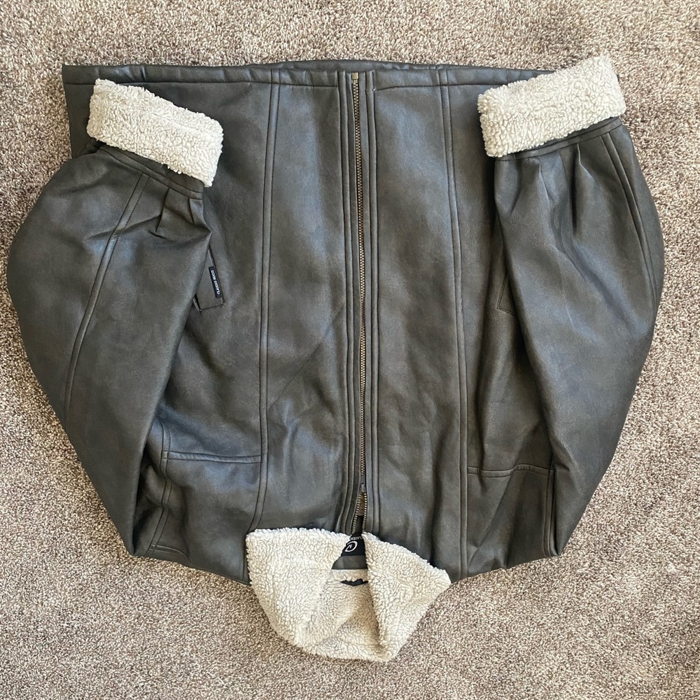 Faux leather jacket xl
